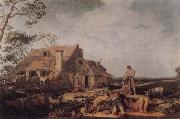 BLOEMAERT, Abraham Landscape with Peasants Resting oil on canvas